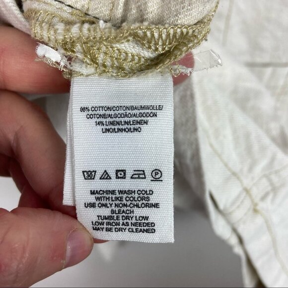 NWT Free People Splendour Oatmeal Paperbag Waist Skirt Off White Size 6 Bohemian - Picture 13 of 15